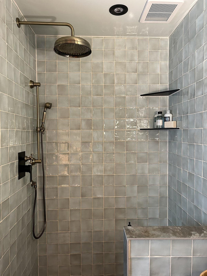 Lake Mint Ceramic Square Tile 4x4 | Tile Club