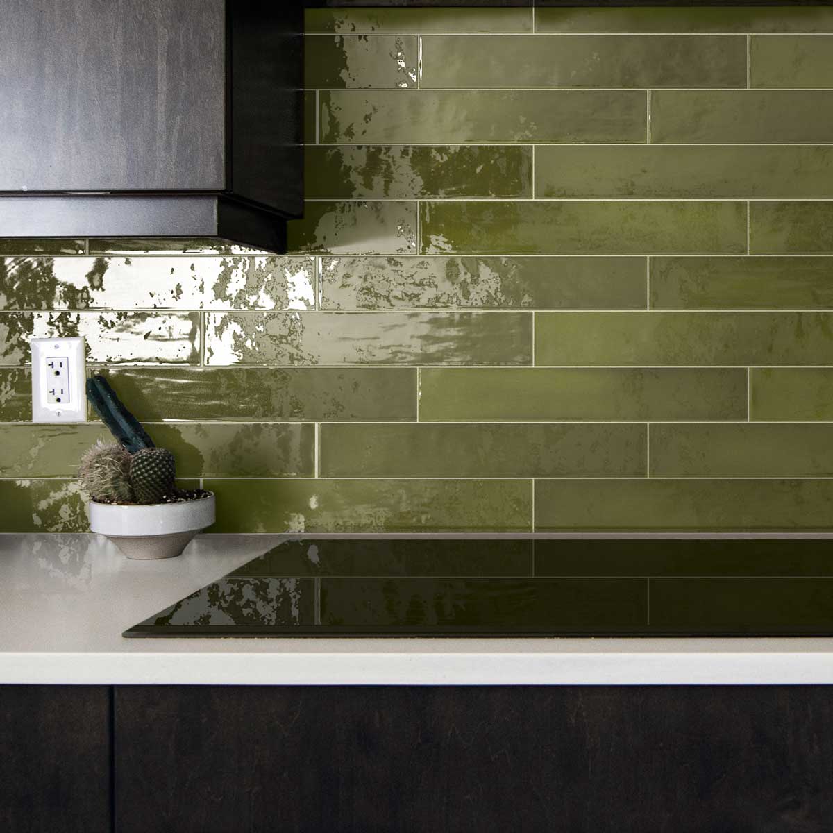 Lake Basil Ceramic Subway Tile 2.6x16 | Tile Club