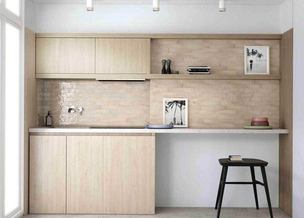 Lake Beige Ceramic Subway Tile 2.6x16 | Tile Club