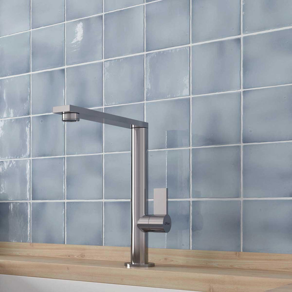 Lake Moon Glazed Ceramic Tile 4x4 Square | Tile Club