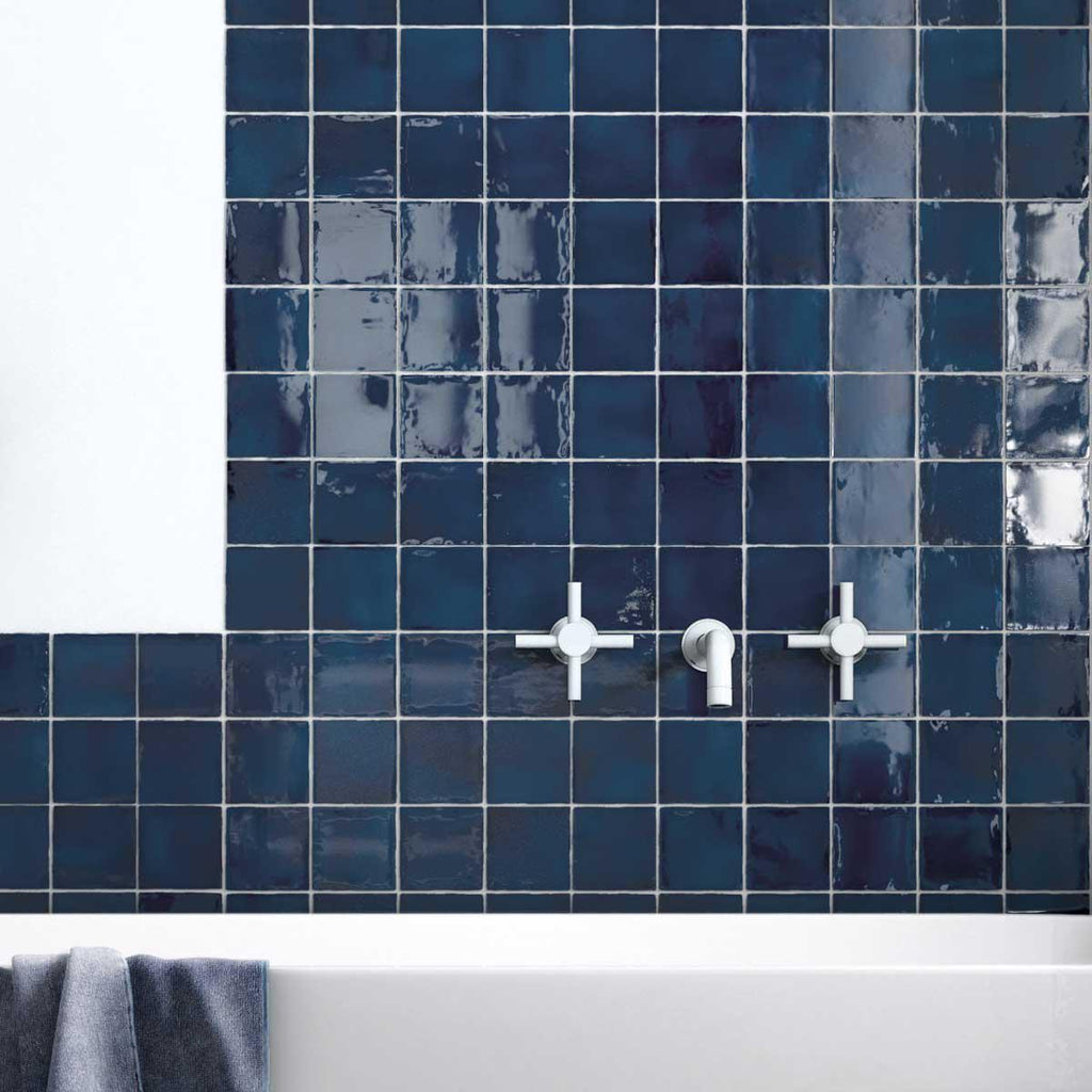 Lake Ocean Glazed Ceramic Tile 4x4 Squares