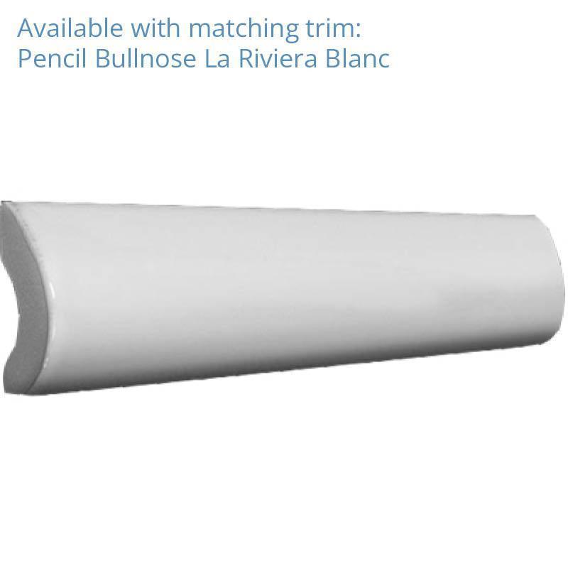 La Riviera Blanc Ceramic Subway Tile 2.5x8 | Tile Club