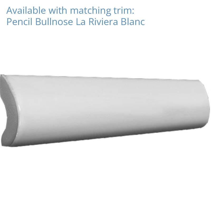 La Riviera Blanc Ceramic Subway Tile 2.5x8 | Tile Club