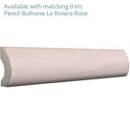 La Riviera Rose Pink Ceramic Square Tile 5.2" x 5.2" | Tile Club