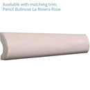 La Riviera Rose Pink Ceramic Subway Tile 2.5x8" | Tile Club