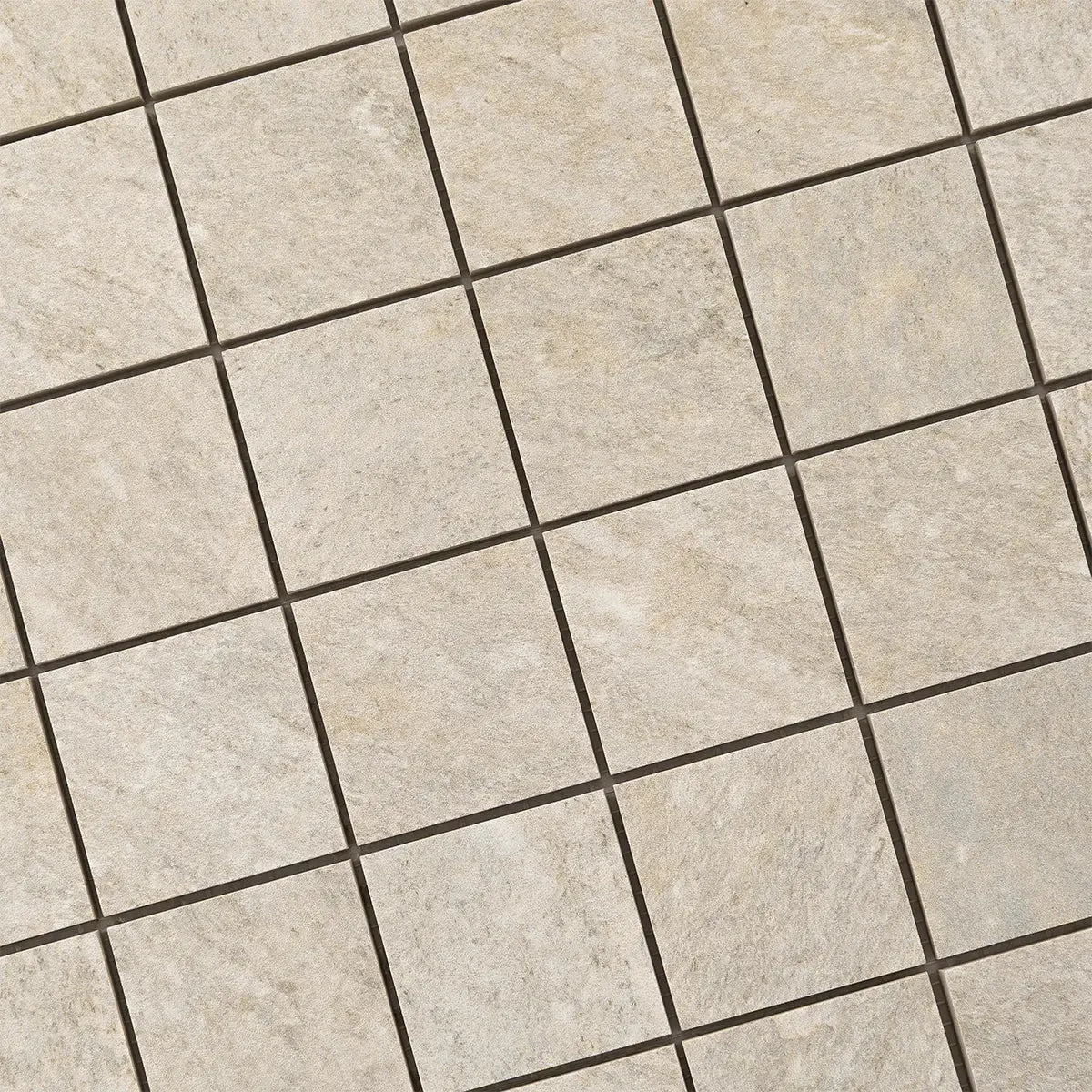 Lithia Beige Quartzite Look Porcelain Mosaic Tile | Tile Club