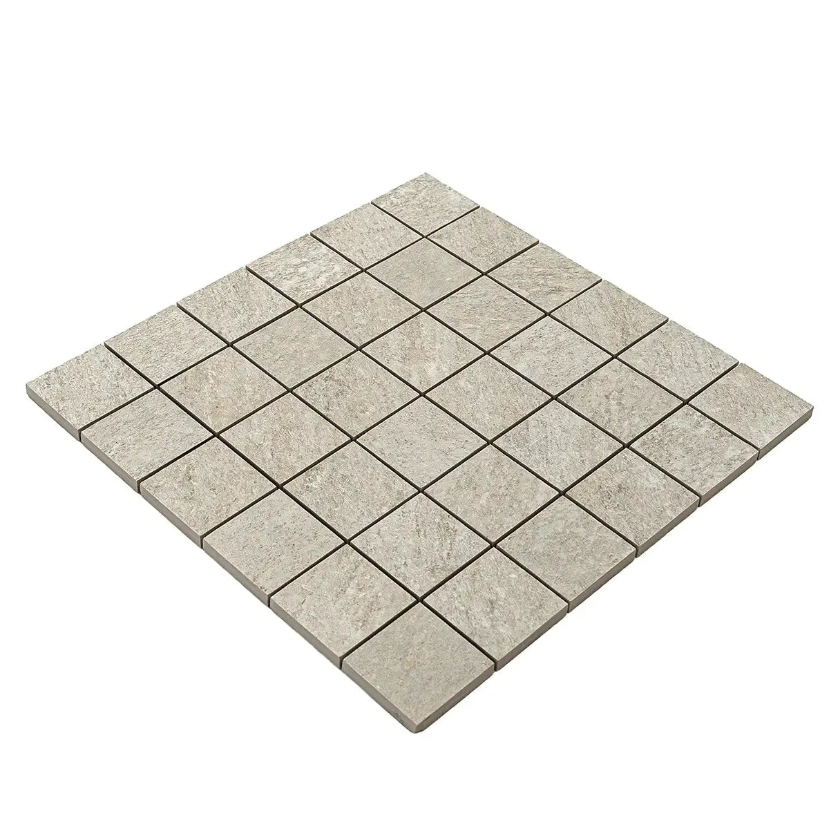 Lithia Beige Quartzite Look Porcelain Mosaic Tile | Tile Club