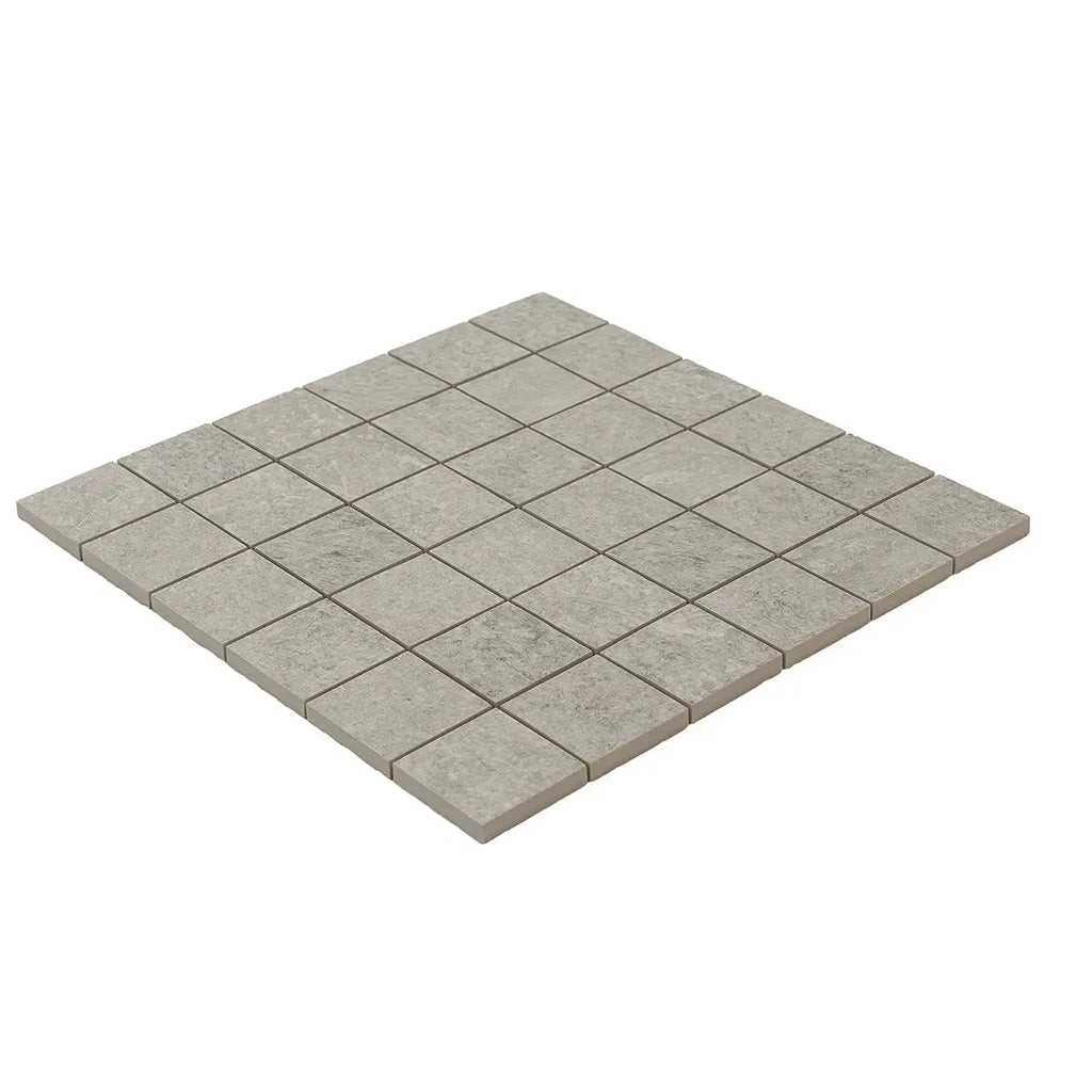 Lithia Gray Quartzite Look Porcelain Mosaic Tile | Tile Club