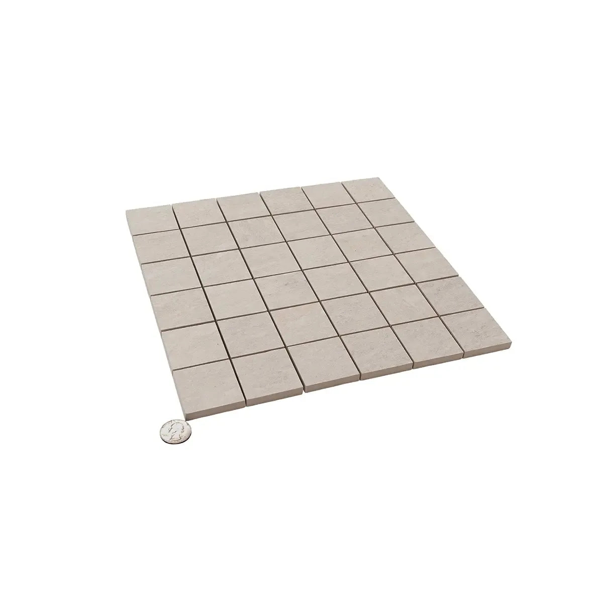 Lithia White Quartzite Look Porcelain Mosaic Tile | Tile Club