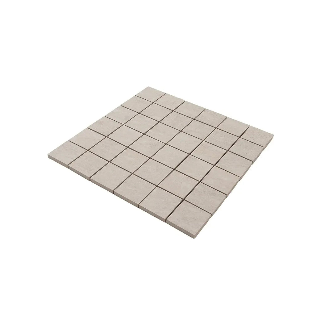 Lithia White Quartzite Look Porcelain Mosaic Tile | Tile Club