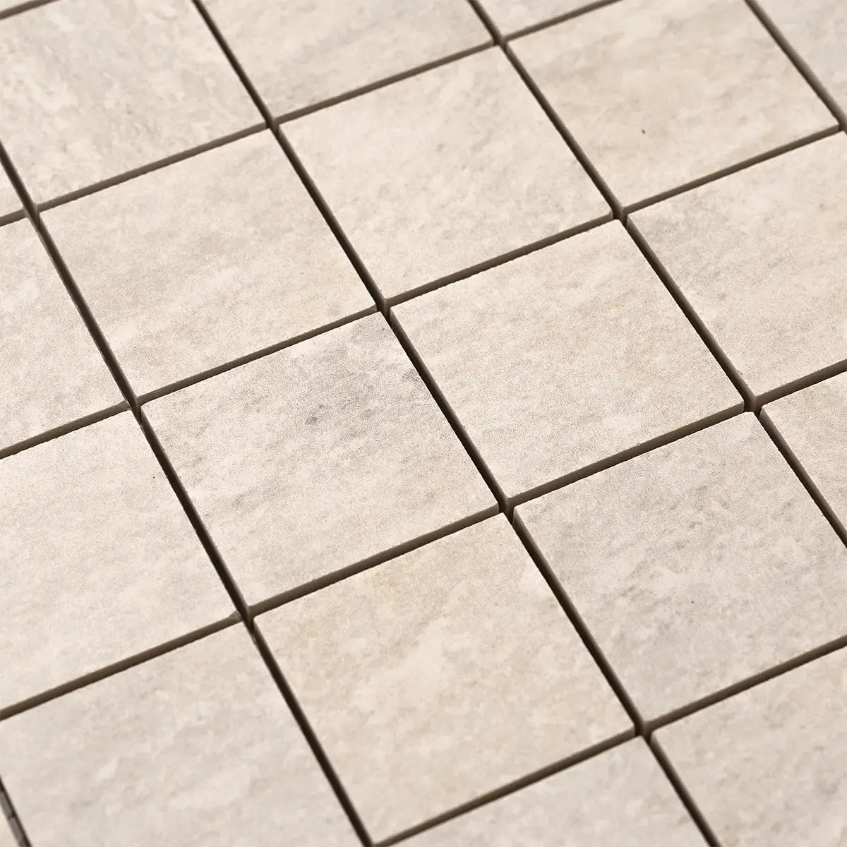 Lithia White Quartzite Look Porcelain Mosaic Tile | Tile Club