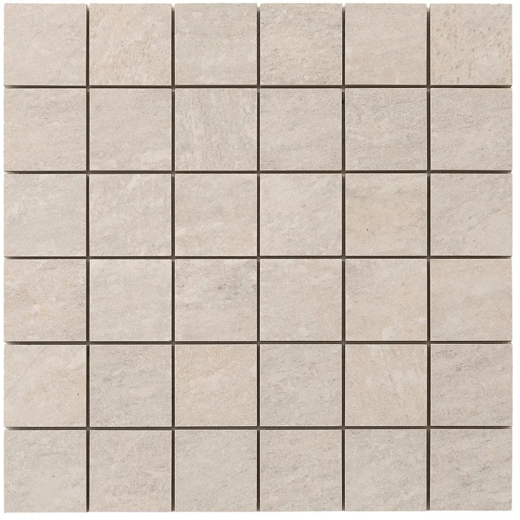 Lithia White Quartzite Look Porcelain Mosaic Tile | Tile Club