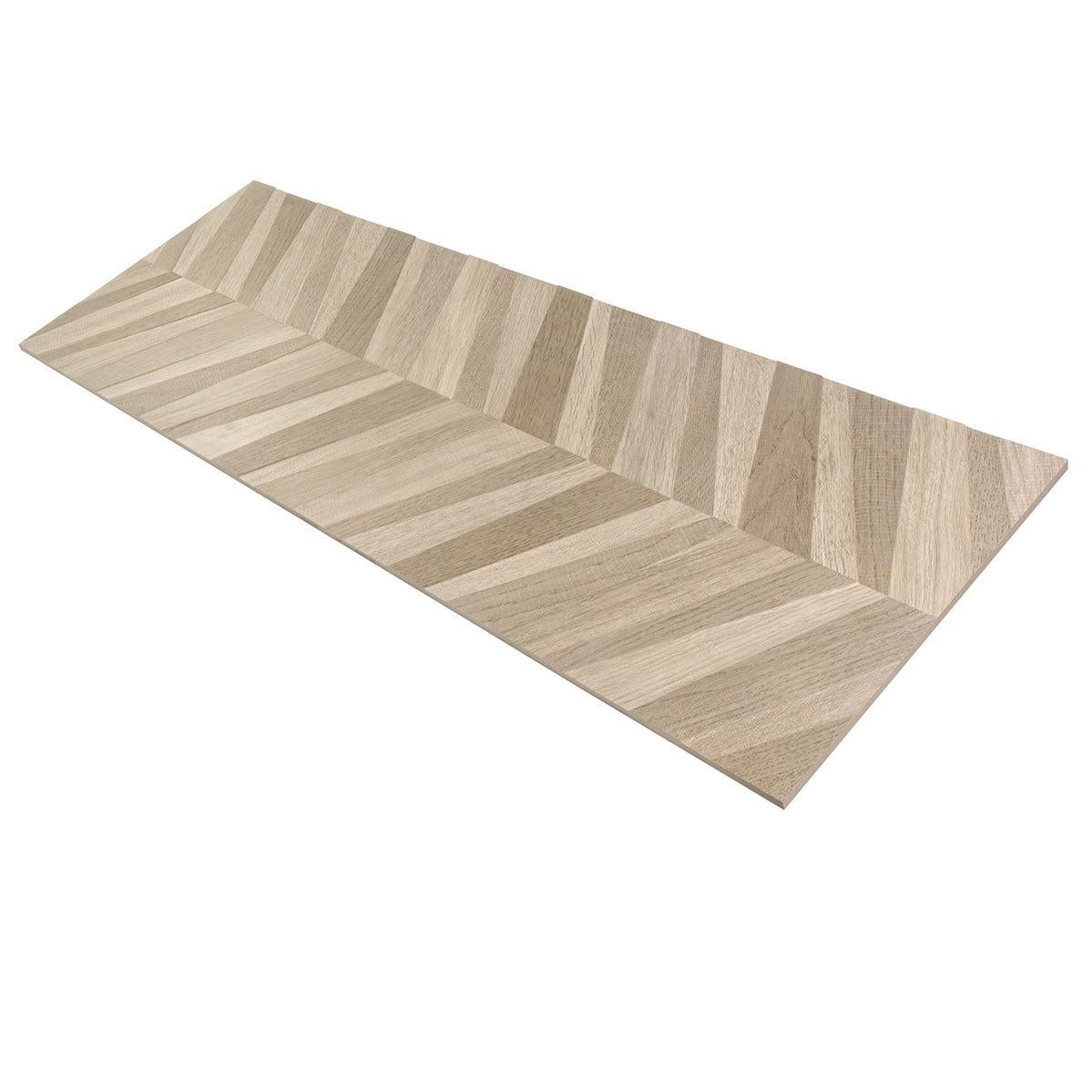 Japandi Textured Chevron Light Wood