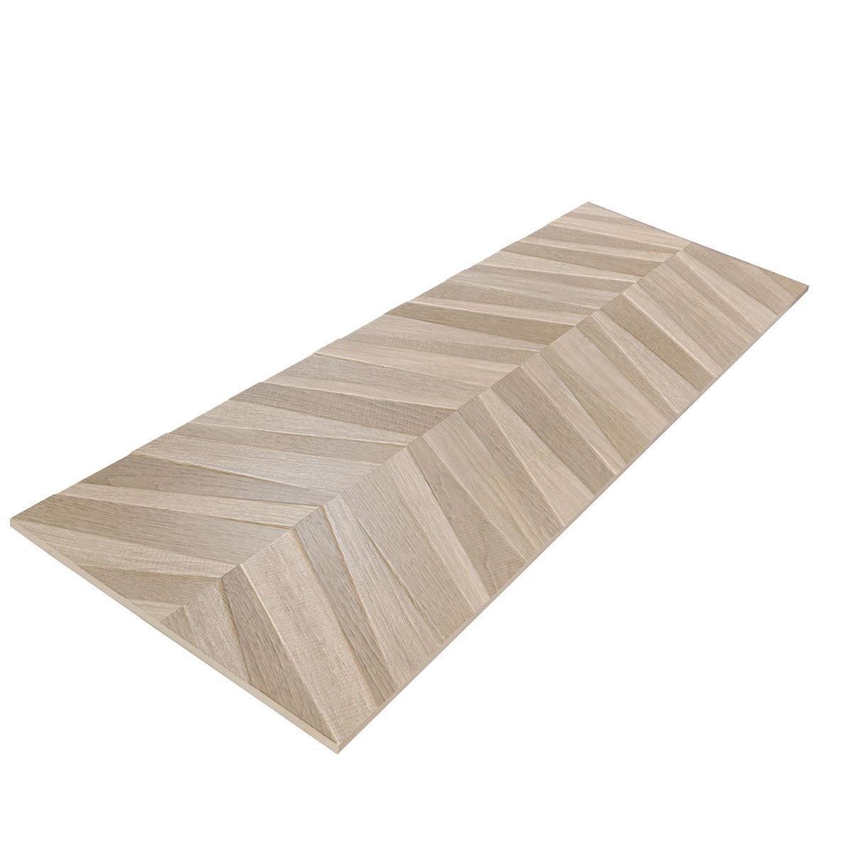 Japandi Textured Chevron Light Wood