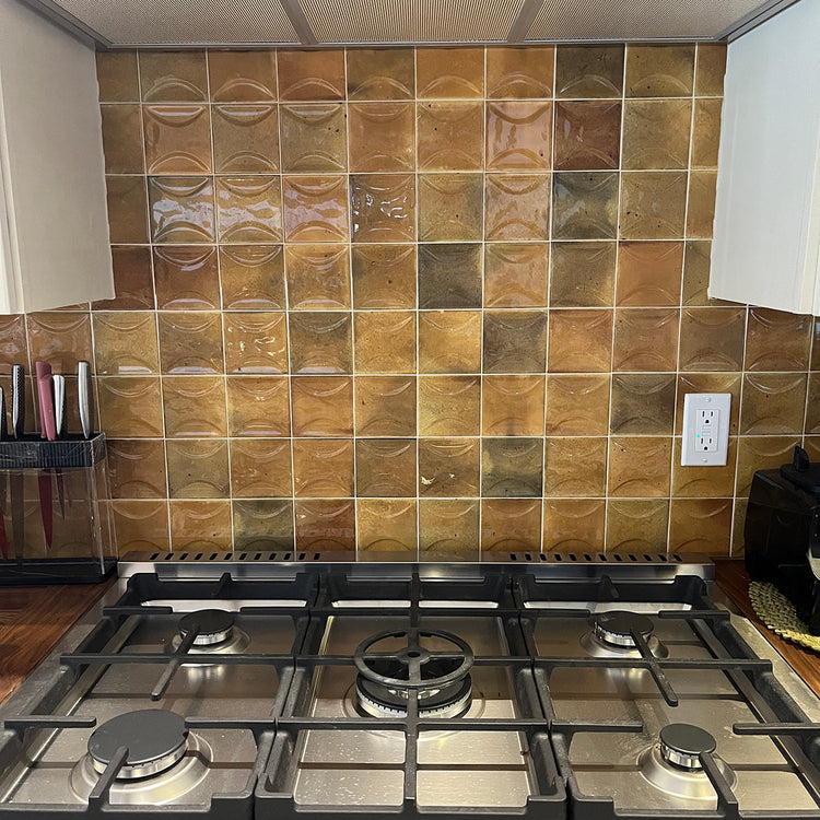 Luna Caramel 4x4 Ceramic Square Tile | Tile Club