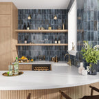 Luna Blue 2.5x8 Ceramic Subway Tile | Tile Club