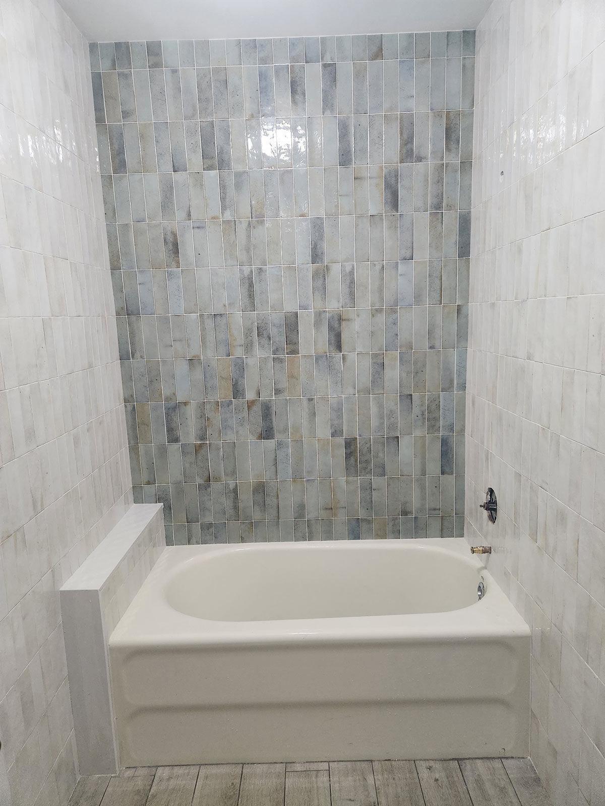 Luna Celadon 2.5x8 Ceramic Subway Tile | Tile Club