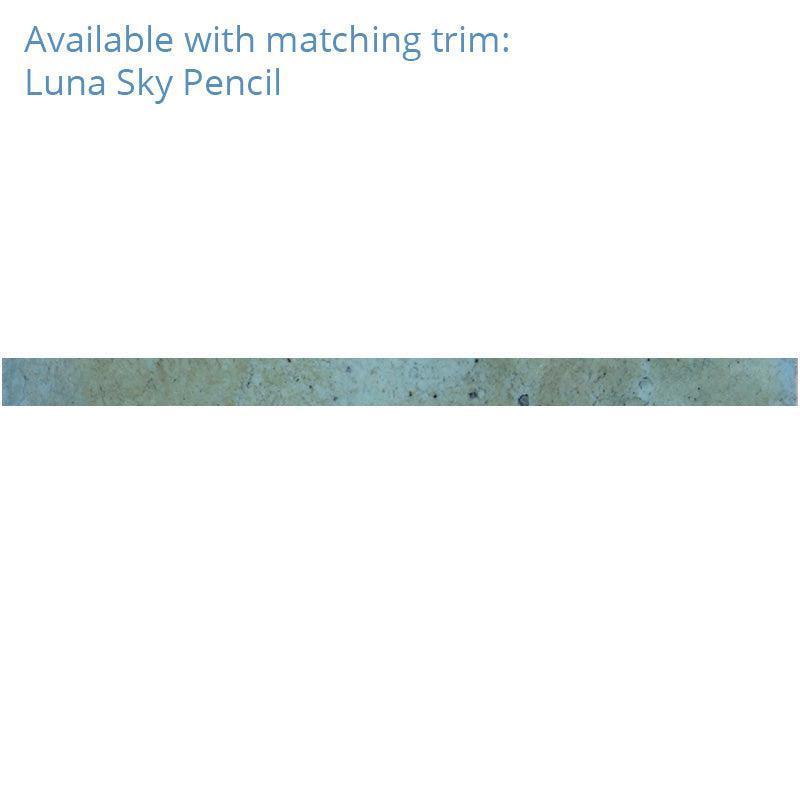 Luna Arc Sky 4x4 Ceramic Square Tile | Tile Club