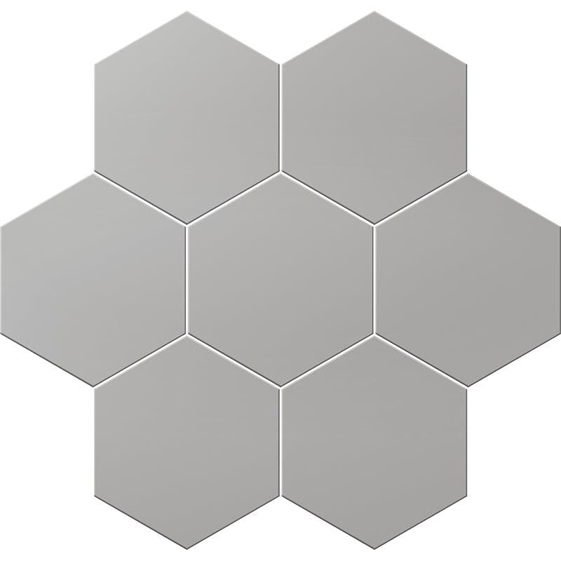 Magic Silver Porcelain Hexagon Tile | Tile Club