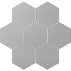 Magic Silver Porcelain Hexagon Tile | Tile Club