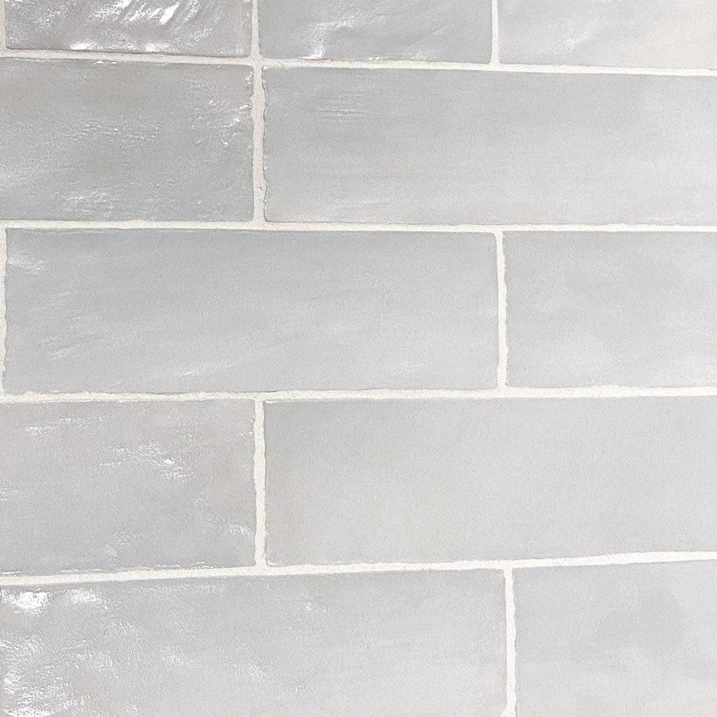 Zellige Style Mallorca Blue Ceramic Subway Tile with a Handcrafted Finish