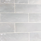 Zellige Style Mallorca Blue Ceramic Subway Tile with a Handcrafted Finish