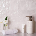 Mallorca White Ceramic Subway Tile with a Handmade Look