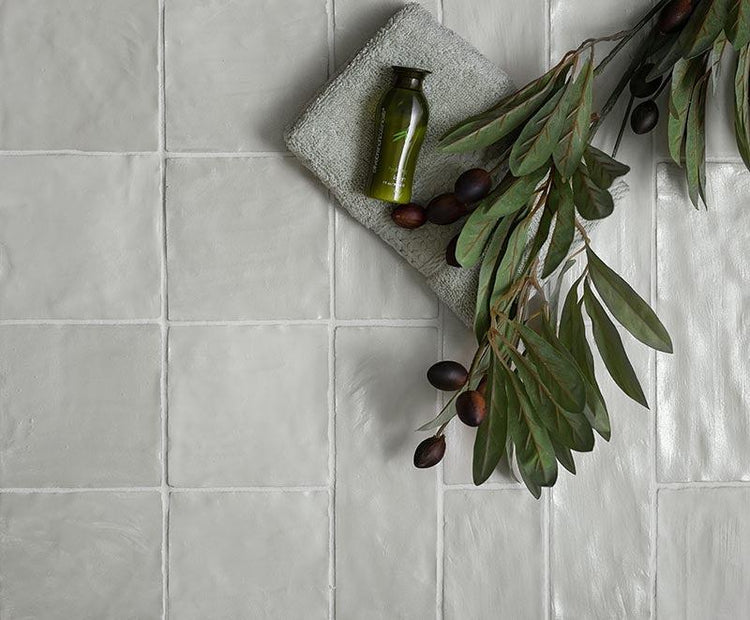 Mallorca Green Tile 2.5" x 8" for a Ceramic Zellige Design