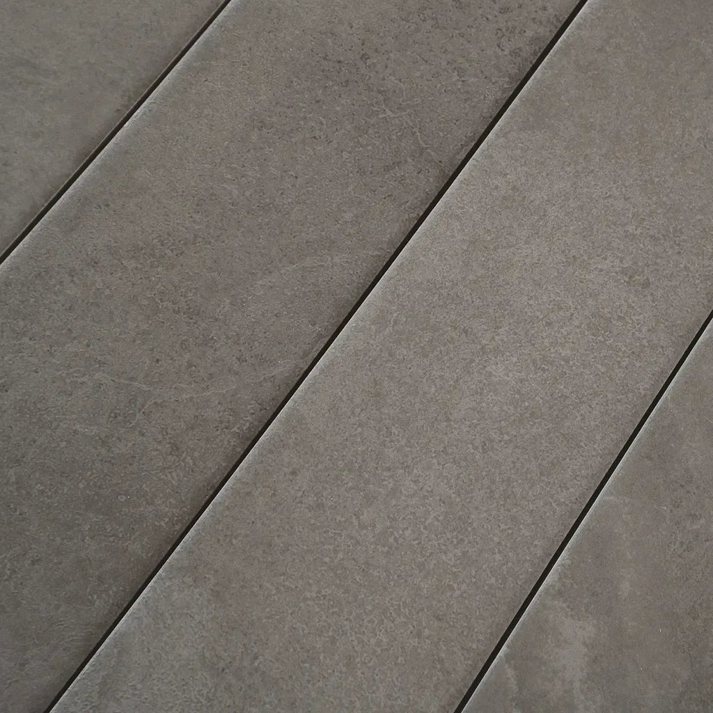 Marmatto Charcoal Gray Porcelain Subway Tile 3x24 | Tile Club