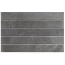 Marmatto Charcoal Gray Porcelain Subway Tile 3x24 | Tile Club