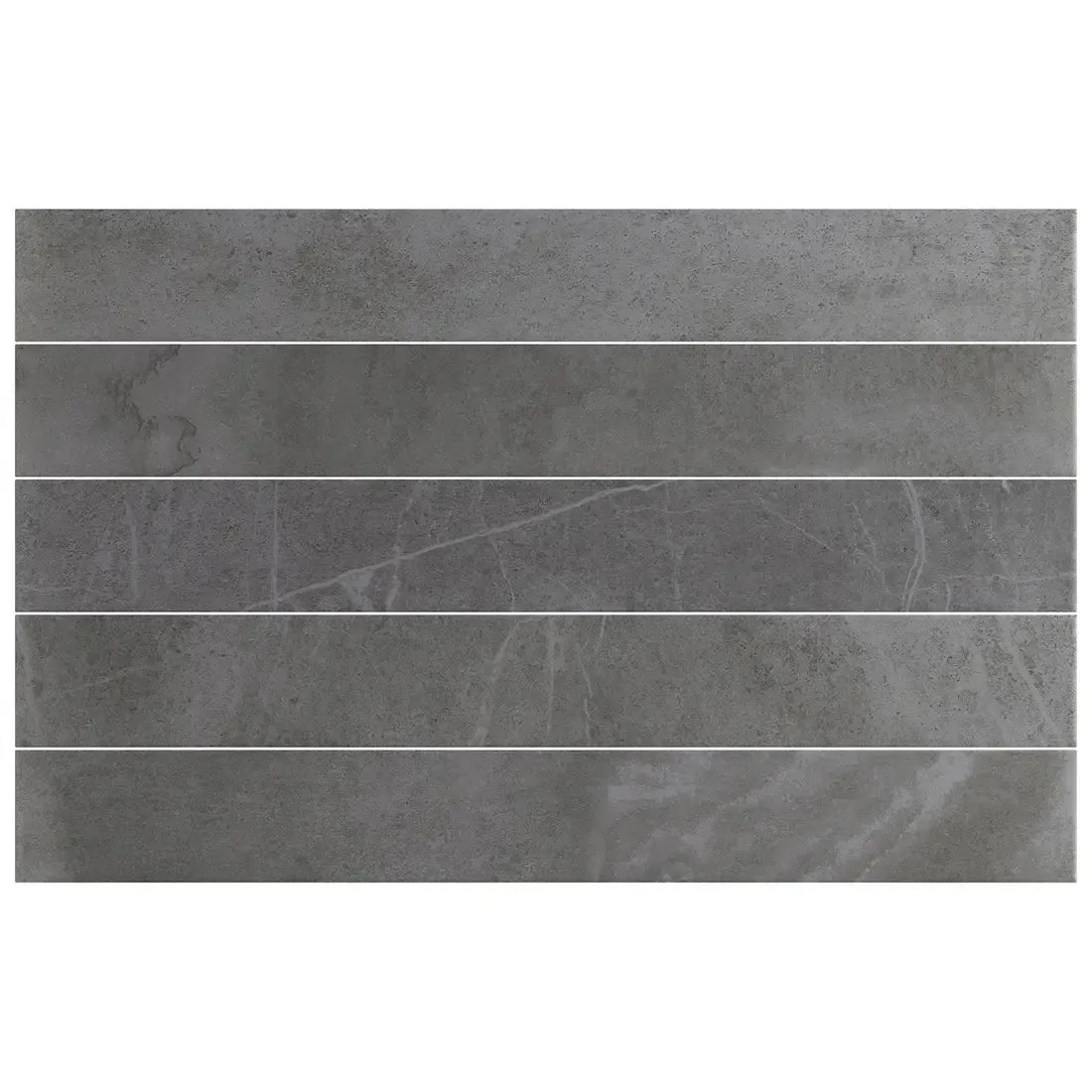 Marmatto Charcoal Gray Porcelain Subway Tile 3x24 | Tile Club