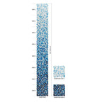 Mixed Blue Gradient Glass Tile | Tile Club