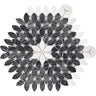 Santorini Black & White Petals Sample