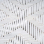 Santorini Geometric White Marble Mosaic Tile | Tile Club