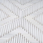 Santorini Geometric White Sample | Tile Club