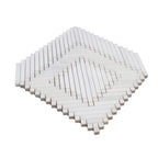 Santorini Geometric White Sample | Tile Club