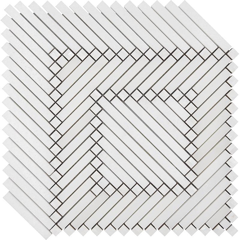 Santorini Geometric White Sample