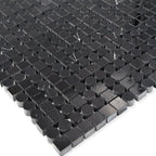 Santorini Black Key Marble Mosaic Tile | Tile Club