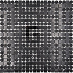 Santorini Black Key Marble Mosaic Tile