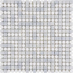 Santorini Blue Key Marble Mosaic Tile