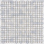 Santorini Blue Key Marble Mosaic Tile