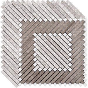 Santorini Geometric Wood Look Sample