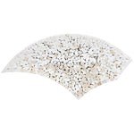 Santorini Beige & White Wave Marble Mosaic Tile Sample | Tile Club