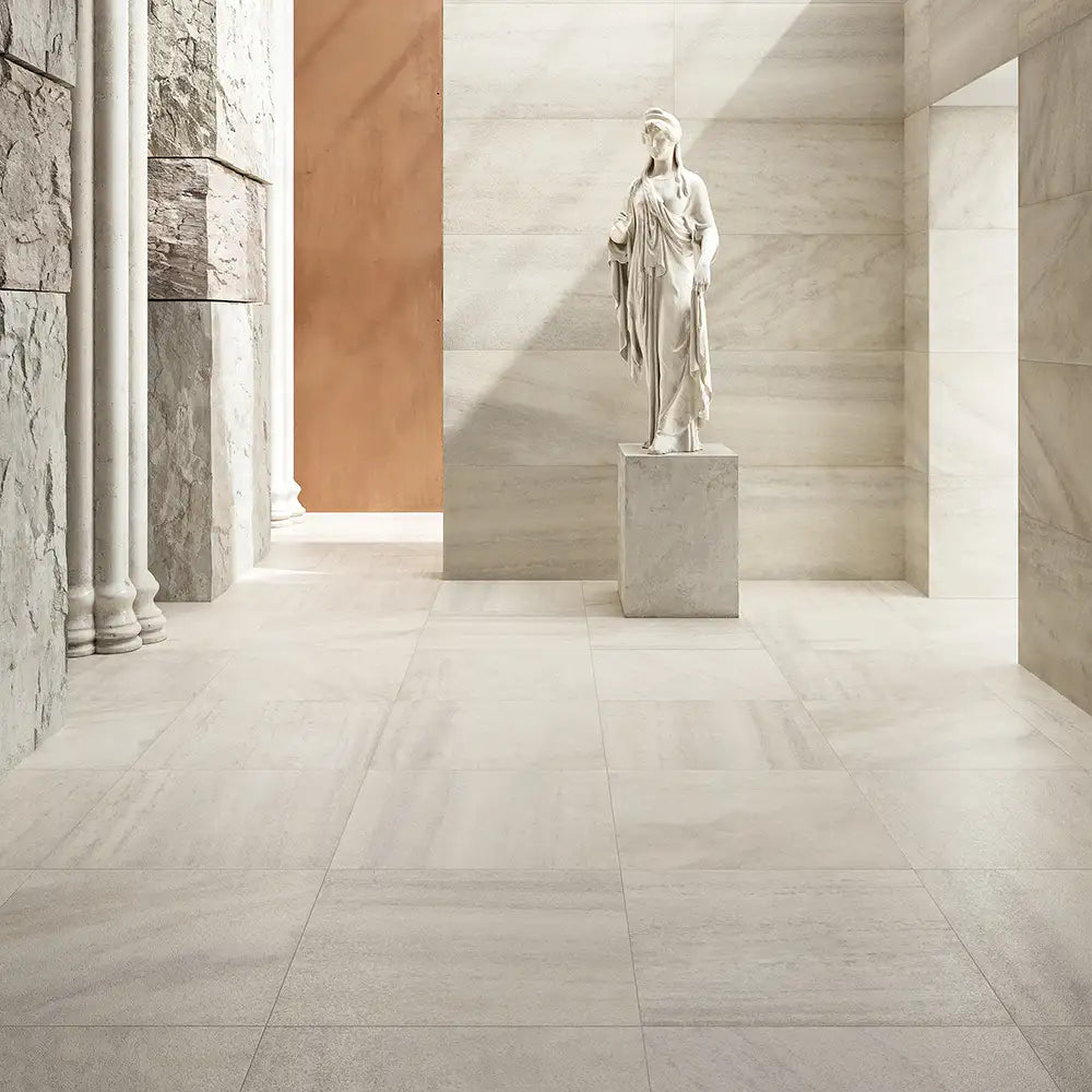Candoglia Avorio Marble Look Porcelain Tile 36x36 Sample