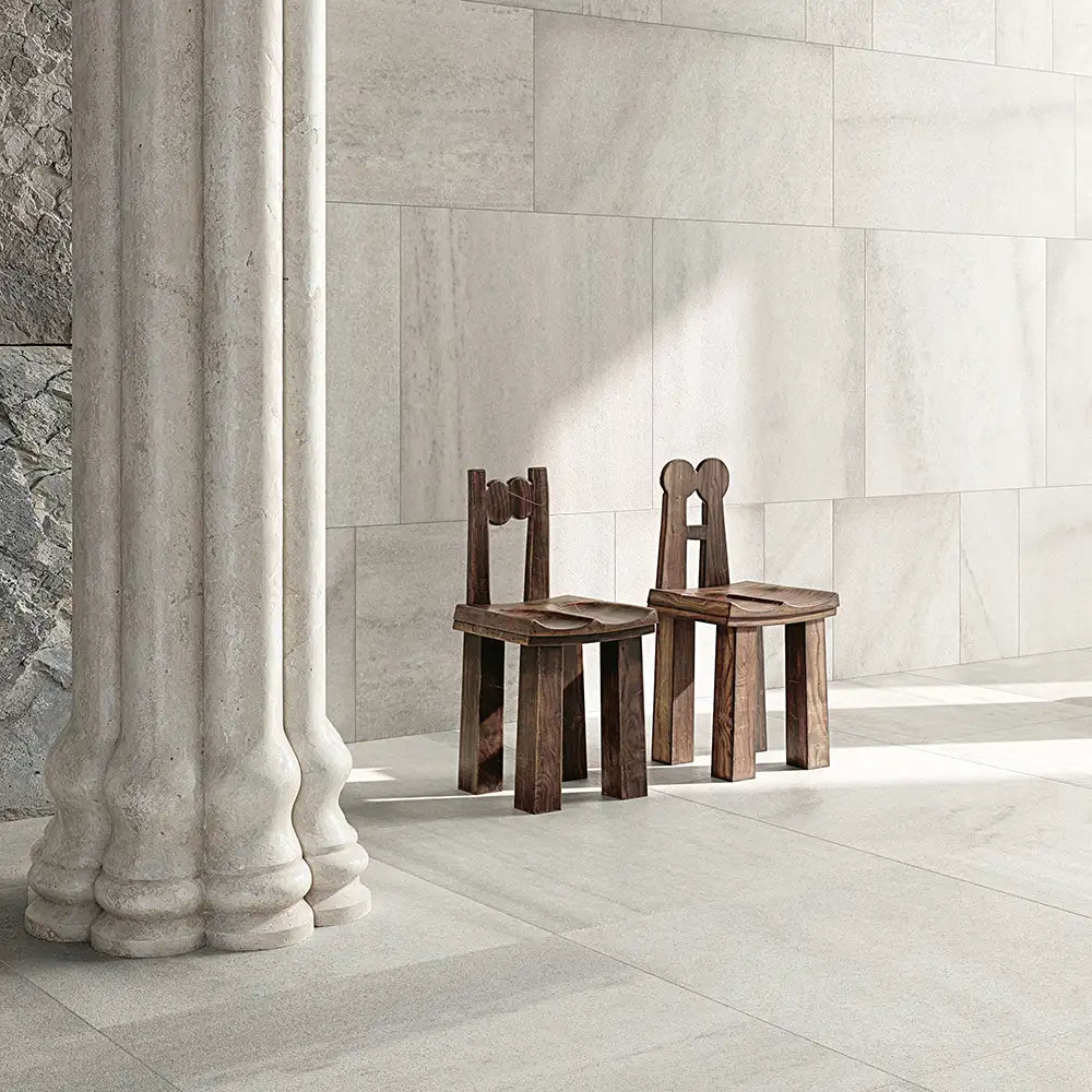Candoglia Bianco Marble Look Porcelain Tile 24x48 Sample