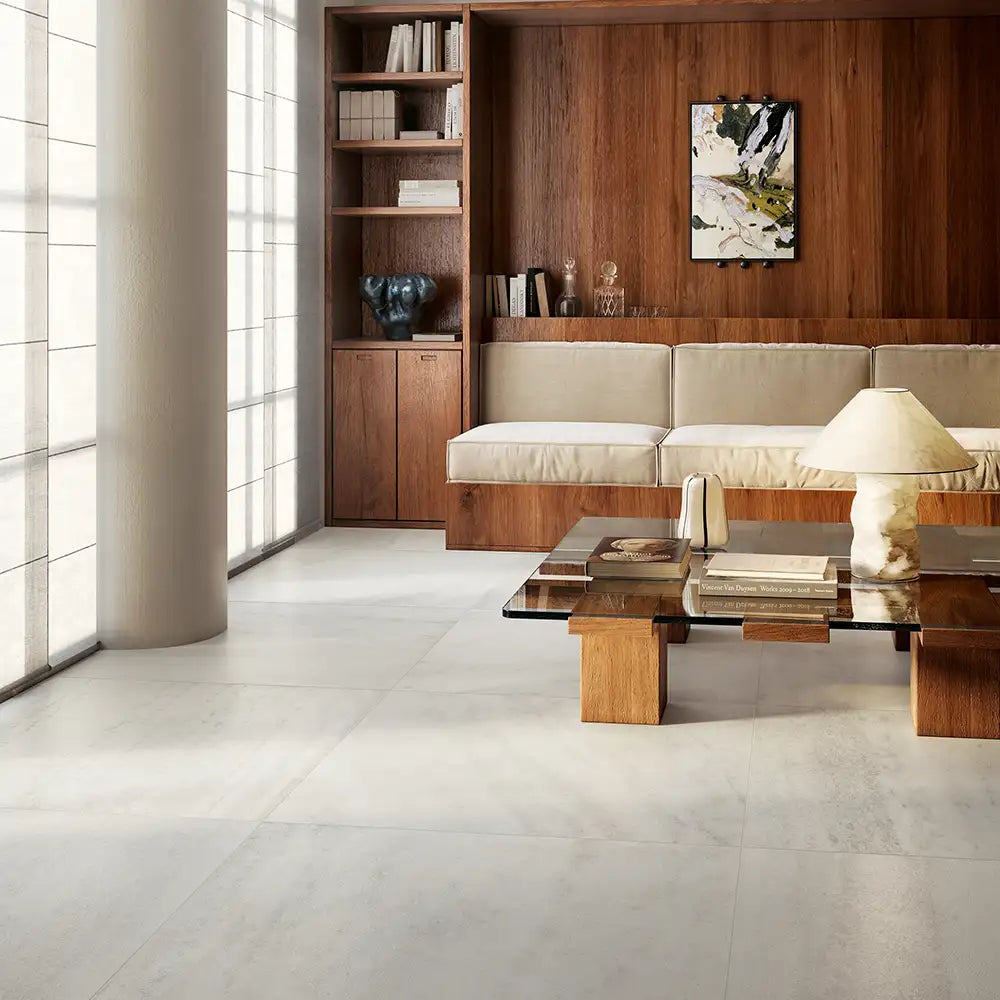 Candoglia Bianco Marble Look Porcelain Tile 36x36 Sample
