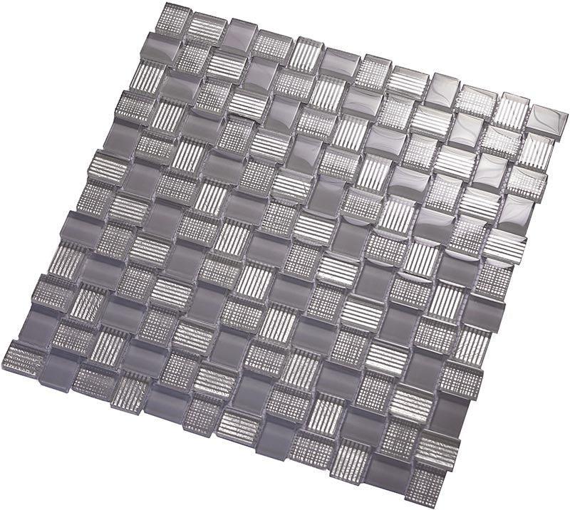 mini brick glass mosaic tile