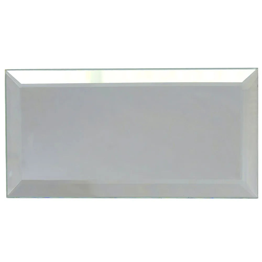 3x6 Beveled Clear Mirror Glass Subway Tile