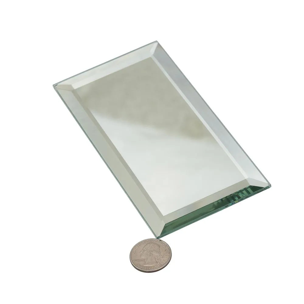 3x6 Beveled Clear Mirror Glass Subway Tile