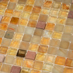 Mixed Glistening Gold Glass Tile | Tile Club